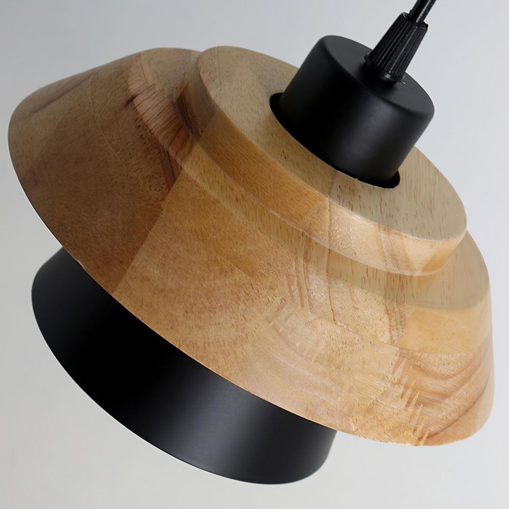 Rustic Wood Ceiling Light Fixture Scandinavian Style