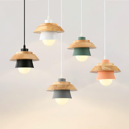 Rustic Wood Ceiling Light Fixture Scandinavian Style