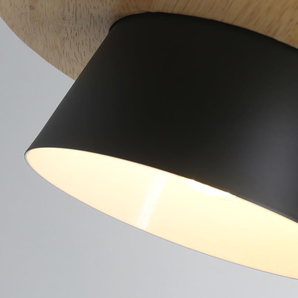 Rustic Wood Ceiling Light Fixture Scandinavian Style