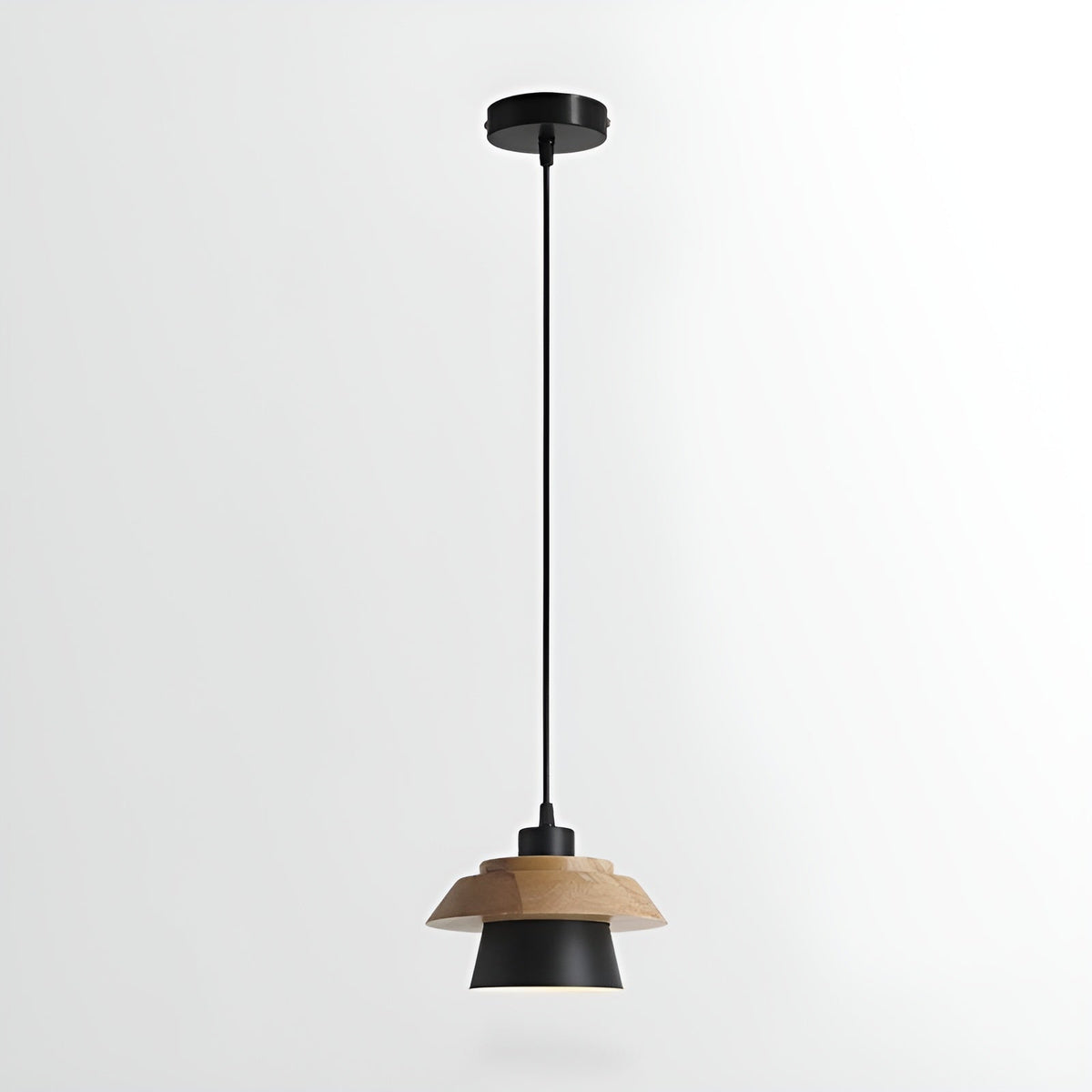 Rustic Wood Ceiling Light Fixture Scandinavian Style - Cofik