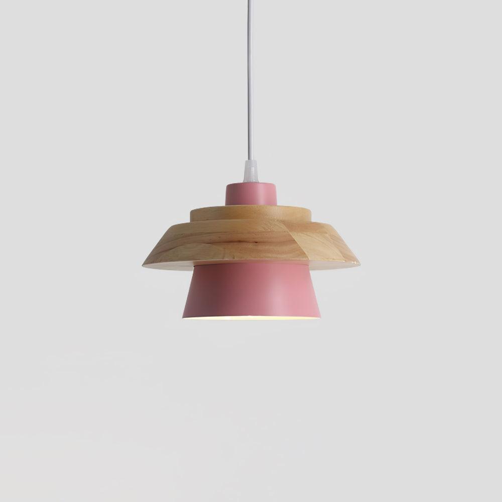 Rustic Wood Ceiling Light Fixture Scandinavian Style