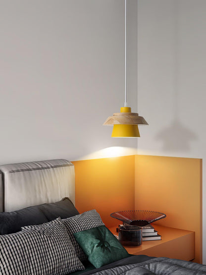 Rustic Wood Ceiling Light Fixture Scandinavian Style