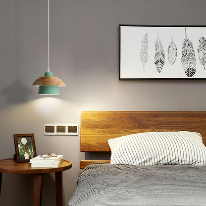 Rustic Wood Ceiling Light Fixture Scandinavian Style