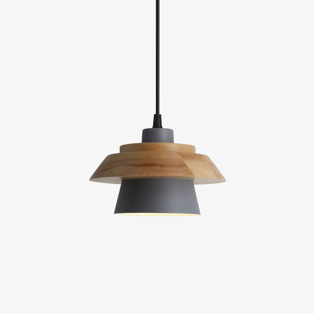 Rustic Wood Ceiling Light Fixture Scandinavian Style