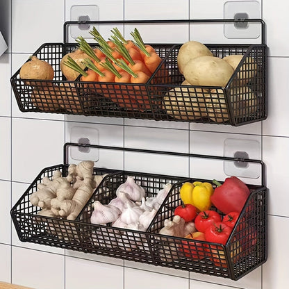 Noxord | StorGrid – Space-Saving Hanging Wire Kitchen Basket Organizer