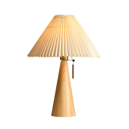 Vintage Chic Wooden Desk Lamp