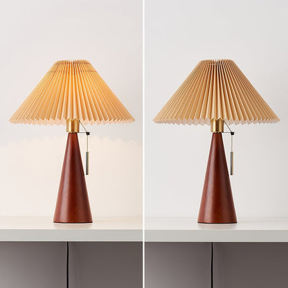 Vintage Chic Wooden Desk Lamp