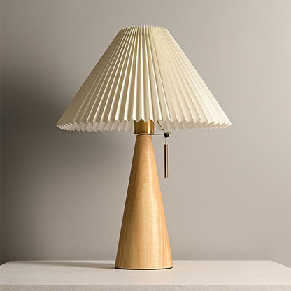 Vintage Chic Wooden Desk Lamp