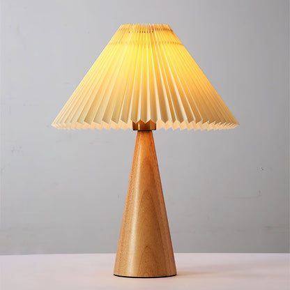 Vintage Chic Wooden Desk Lamp