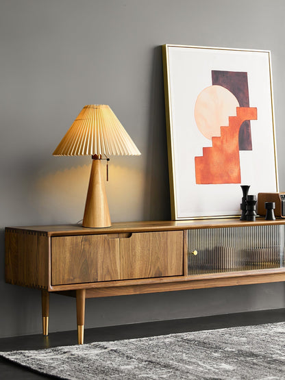 Vintage Chic Wooden Desk Lamp