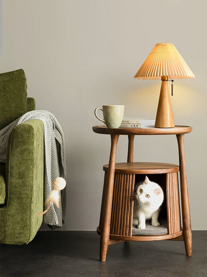 Vintage Chic Wooden Desk Lamp