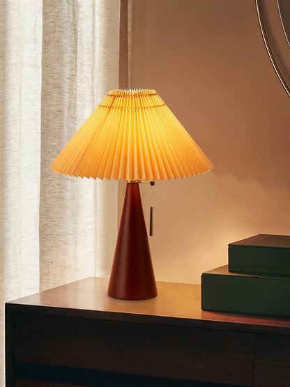 Vintage Chic Wooden Desk Lamp