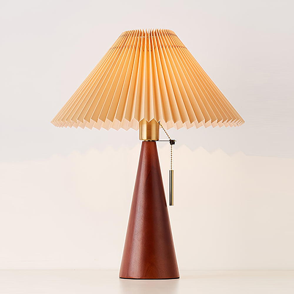 Vintage Chic Wooden Desk Lamp