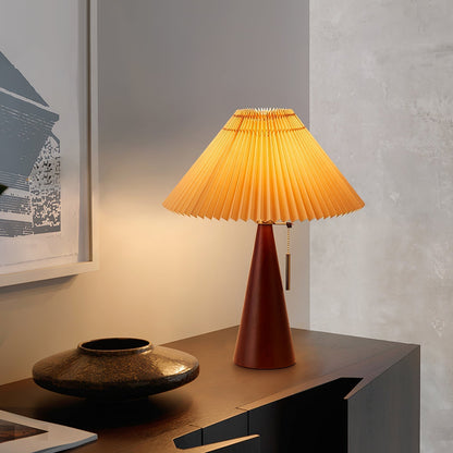 Vintage Chic Wooden Desk Lamp