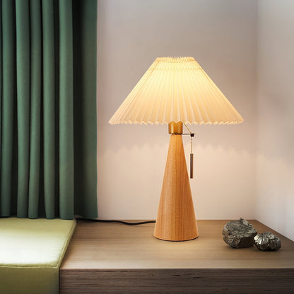 Vintage Chic Wooden Desk Lamp
