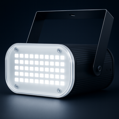 Bright White LED Party Strobe Light with Sound Activation - Cofik