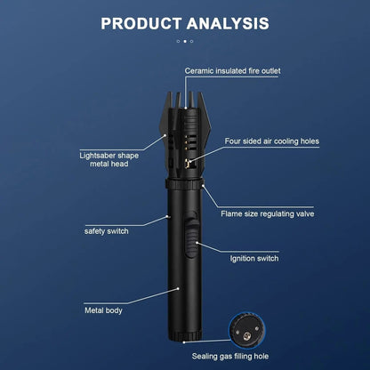 Waterproof Jet Flame Lighter for Outdoor Use