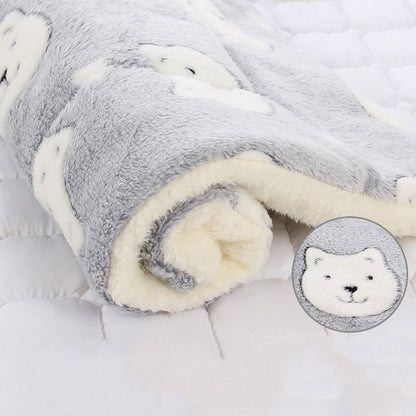 Soft Machine Washable Pet Throw Blanket