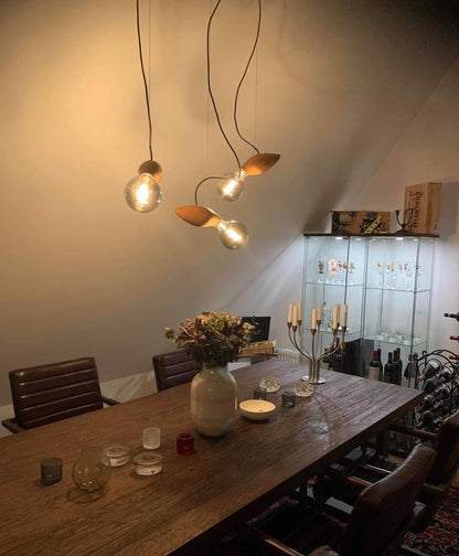 Rustic Wood Pendant Ceiling Light