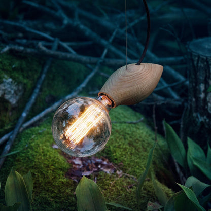 Rustic Wood Pendant Ceiling Light