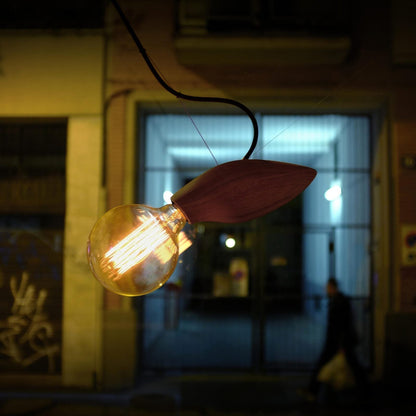 Rustic Wood Pendant Ceiling Light