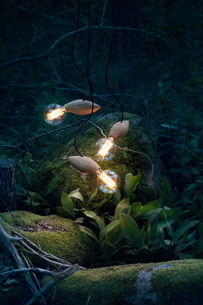 Rustic Wood Pendant Ceiling Light