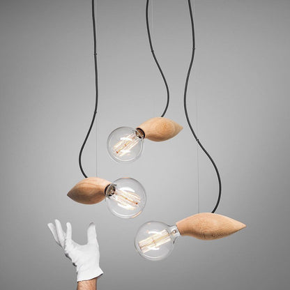Rustic Wood Pendant Ceiling Light