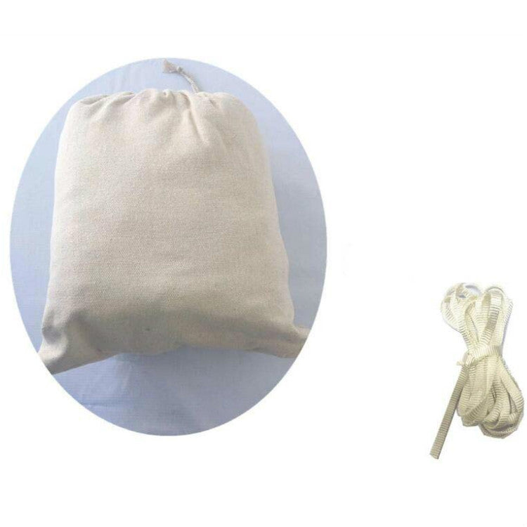 Large White Cotton Double Hammock for Outdoor Use