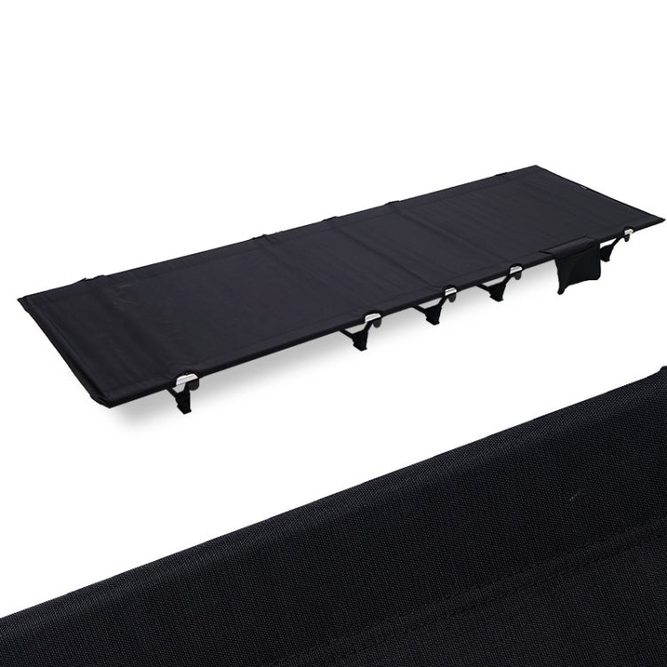 Portable Foldable Camping Bed Compact Black Frame