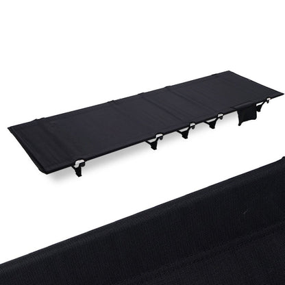 Portable Foldable Camping Bed Compact Black Frame