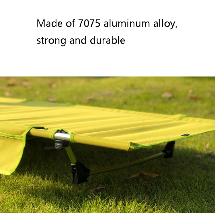 Portable Foldable Camping Bed Compact Black Frame