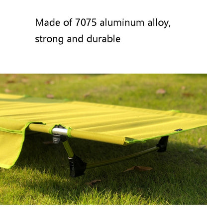 Portable Foldable Camping Bed Compact Black Frame