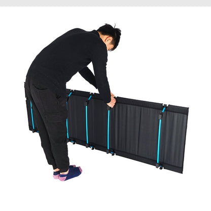 Portable Foldable Camping Bed Compact Black Frame
