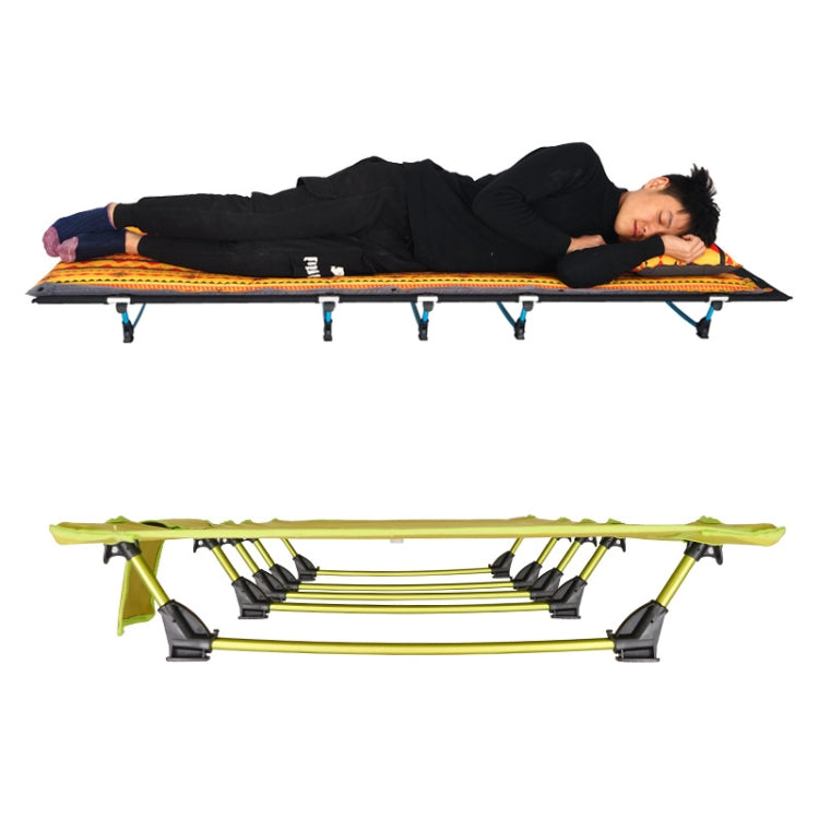 Portable Foldable Camping Bed Compact Black Frame