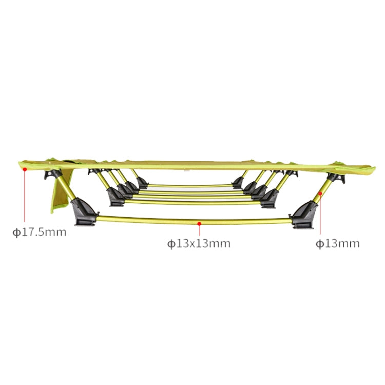 Portable Foldable Camping Bed Compact Black Frame