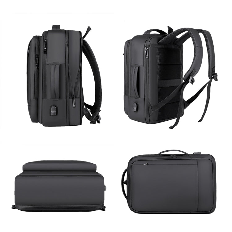 Waterproof Business Laptop Backpack with USB Charger Pocket