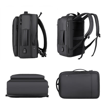 Waterproof Business Laptop Backpack with USB Charger Pocket