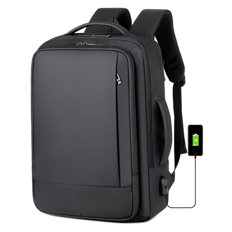 Waterproof Business Laptop Backpack with USB Charger Pocket