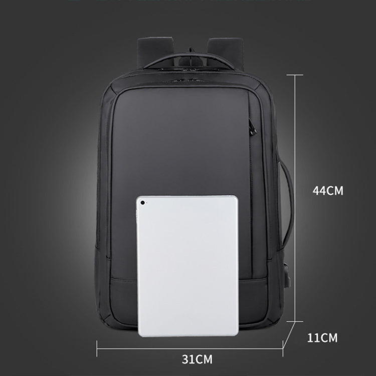 Waterproof Business Laptop Backpack with USB Charger Pocket