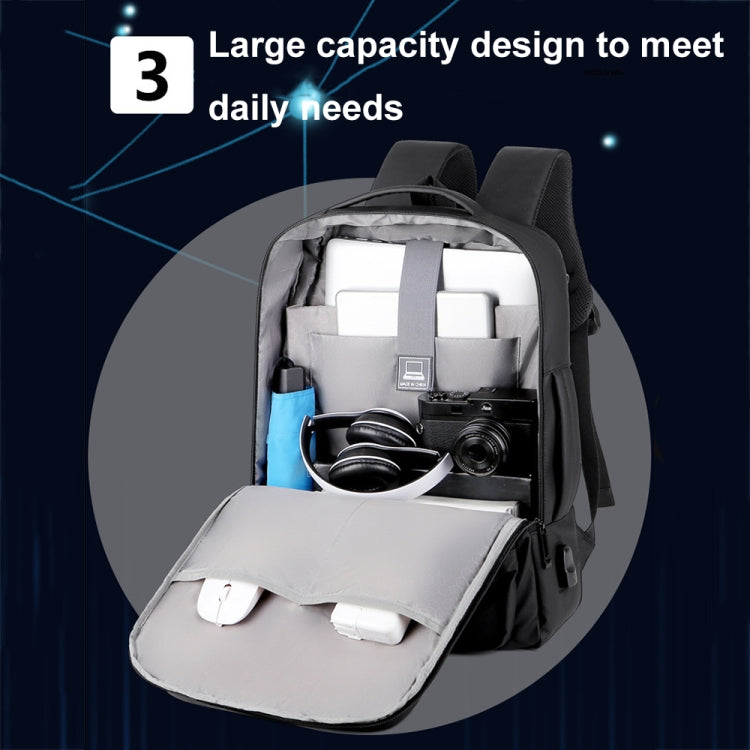 Waterproof Business Laptop Backpack with USB Charger Pocket