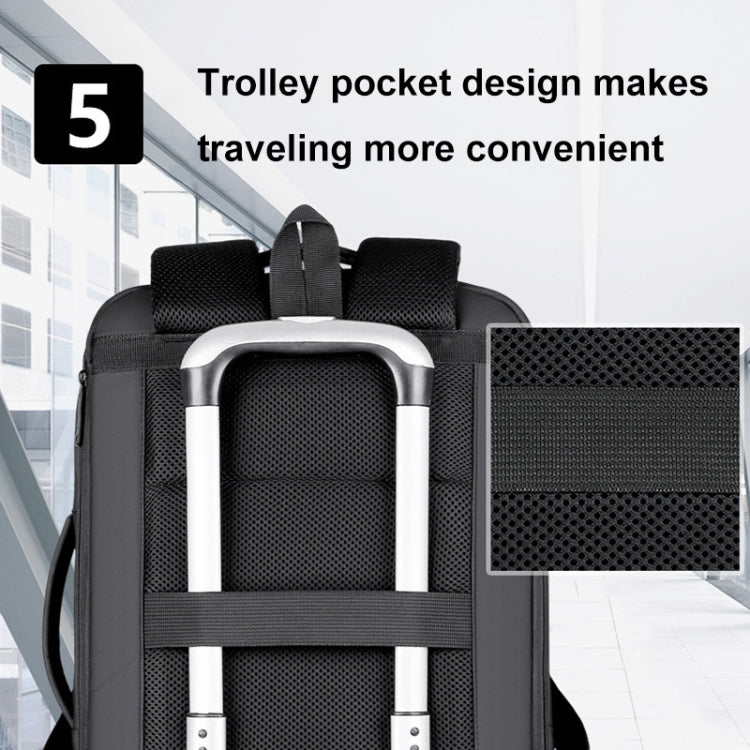 Waterproof Business Laptop Backpack with USB Charger Pocket