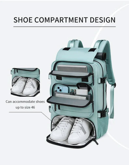 Secure Travel Backpack with USB Charging Pocket