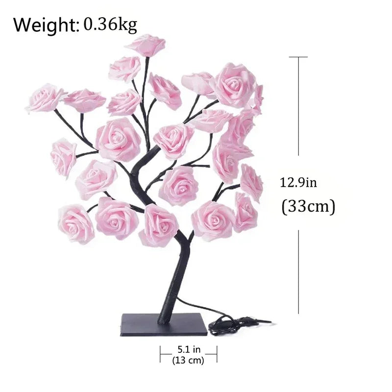 Elegant Pink Desk Lamp - Soft Glow Lighting