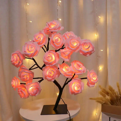 Elegant Pink Desk Lamp - Soft Glow Lighting