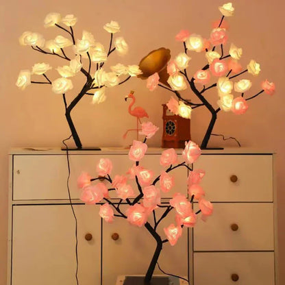 Elegant Pink Desk Lamp - Soft Glow Lighting