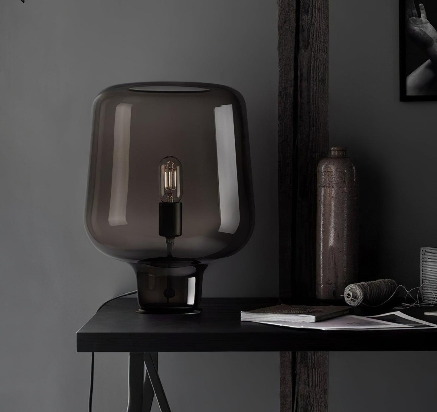 Classic Glass Desk Reading Lamp