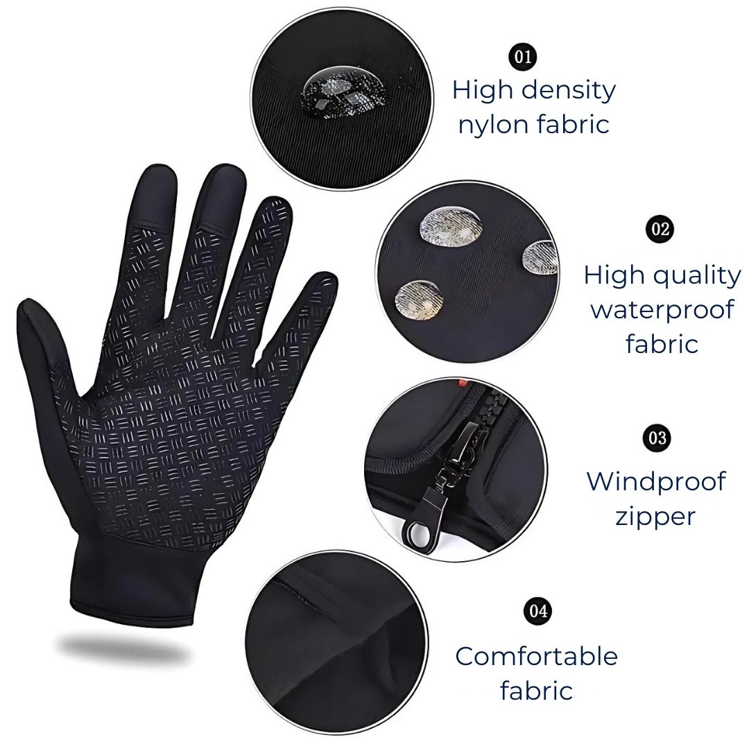 Warm Waterproof Heated Gloves for Men and Women