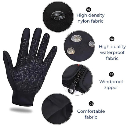 Warm Waterproof Heated Gloves for Men and Women
