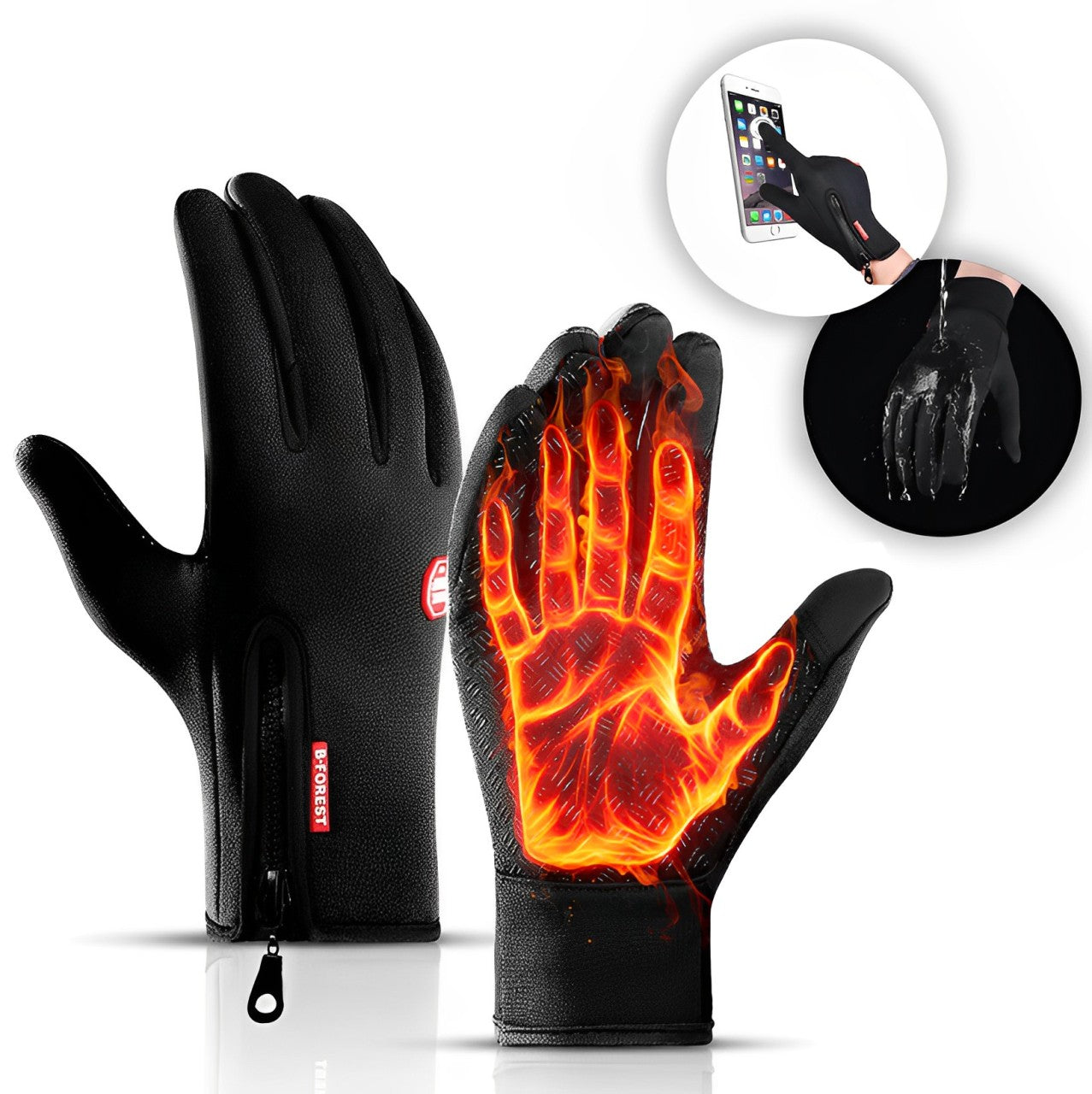 Warm Thermal Gloves for Winter Sports Adults