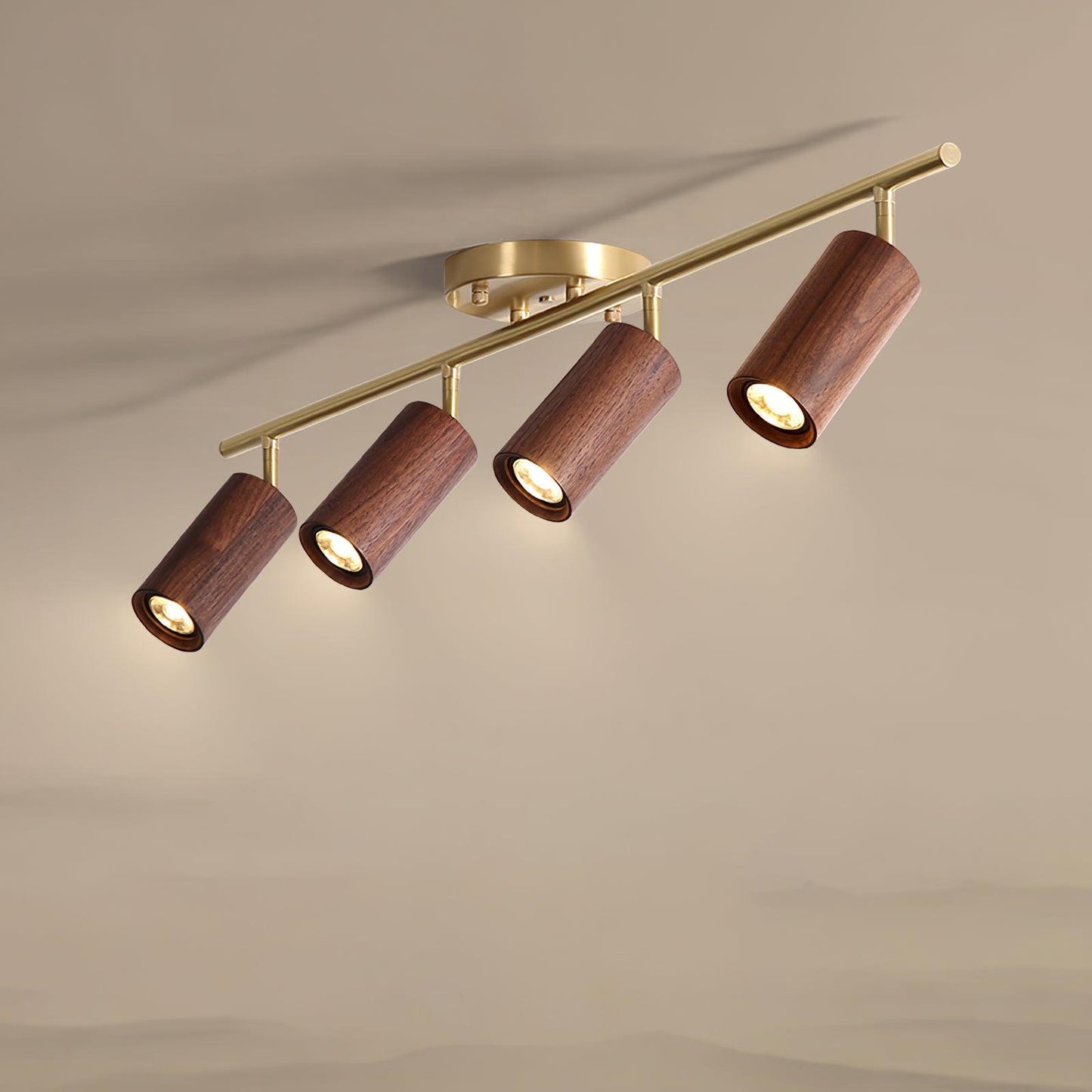 Modern Adjustable Gold Ceiling Light Fixture